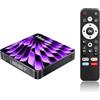 GREVA HS86 PRO14 TV Box Android 14.0 8K 2026 Box Android 2 GB RAM 16 GB ROM RK3518 Chipset, 2,4 GHz 5,0 GHz Doppio WiFi6 BT5 USB3.0 10/100 Ethernet HD HDR10+ Smart TV Box Internet con Telecomando Bluetooth