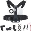 UTEBIT Supporto per Cinturino Pettorale per Cellulare, Pettorina Telefono Imbracatura da Petto Cellulare Chesty Accessori Compatibile con iPhone 16/15/14 Plus Pro Max Samsung GoPro Hero 13/12 POV/VLOG