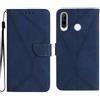 Generico CUSTODIA compatibile con HUAWEI P30 LITE/MAR-LX1M, MAR-LX2 e MAR-LX3A / P30 LITE NEW EDITION cover STAND FLIP LIBRO magnetica GEL TPU case antiurto eco pelle antigraffio portafoglio porta carte (Blu)
