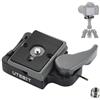 UTEBIT Piastra a Sgancio Rapido per Fotocamera, Piastra a Rilascio Rapida avec Adaptateur 1/4'' à 3/8'' pour Vis, Piastra Rapido per Treppiede Compatibili con Manfrotto 200PL-14 (Grigio)