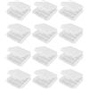 HALJIA 12 Pezzi Custodia Batteria in Plastica, Custodia per Batterie AA/AAA, Scatola di immagazzinaggio Custodia per Batterie AA AAA Protezione e Trasporto Box, Trasparente