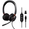 T'nB - Cuffie professionali cablate ottimizzate per Teams USB-A e USB-C ACTIV400S, Dual ENC Anti Rumore, Microfono Intelligente, Busy Lights, Telecomando Retroilluminato, Nero