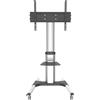 Techly Supporto mobile Techly 50"-92", 70 kg, con ripiano AV