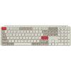 Keychron B6 Pro Tastiera wireless ultrapiatta con personalizzazione ZMK, QWERTY US ANSI, 3 modalità Bluetooth/2,4 GHz/cavo, Retro Red