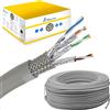 Extralink CAT7 S/FTP Cavo di Rete Ethernet per Interni 100 m Doppino Intrecciato