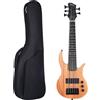 Senza marchio Batking Mini Ukulele Basso Elettrico Ubass 5 Corde Fretted Bass Ukelele con