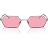 Ray-Ban Occhiali da Sole RB3728 004/84 Yevi Colore Argento/Rosa Unisex 58/18/140