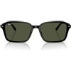 Ray-Ban Occhiali da Sole RB2231 901/31 Raimond Nero/Verde G-15 Unisex 58/18/145