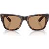 Ray-Ban Occhiali da Sole RB0840S 902/53 Mega Wayfarer Marrone/Marrone Unisex 51/21/145