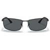 Ray-Ban Occhiali da Sole RB3498 006/81 Nero/Grigio Unisex Polarizzati 61/17/135
