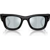 Ray-Ban Occhiali da Sole RB4940 601/30 Wayfarer Puffer X ASAP Rocky Nero/Argento Specchiato Unisex 50/23/150