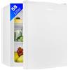 Bomann® KB 7347 Mini Fridge with 58 L Net Capacity, Small Fridge with 2 Removable Glass Shelves, Mini Fridge with Continuous Temperature Control and Interchangeable Door Hinge White