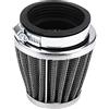 EVGATSAUTO Filtro aria moto Filtro universale adatto per Ingresso motore 42mm/48mm/50mm/60mm Opzionale(48MM)