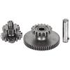 Aramox Ingranaggio avviamento motore, kit riduttore avviamento motore 17T adatto per moto CG125 CG200 CG250