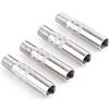 Keenso 4 pezzi Adattatore prolunga tappo valvola Avvitamento tappo valvola prolunga stelo Tappo pneumatico Adattatore prolunga Car Truck Van Caravan Argento