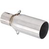 Aramox Tubo di Collegamento Centrale di Scarico Sostituzione Refitting Moto per BEVERLY 125 300 MP3 125 250 300 LT X10 125