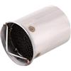 EVGATSAUTO 51mm Exhaust Silencer Universal Motorcycle DB Killer Noise Eliminator Stainless Steel Pipe Muffler for Car Van