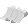 Nur Die 3 paia di calzini sportivi unisex, in cotone, traspiranti, morbidi, taglio basso, confezione multipla unisex
