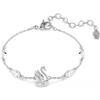 SWAROVSKI BRACCIALETTO SWAN, TAGLIO MISTO, PLACCATO RODIO, 5758682