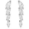 SWAROVSKI ORECCHINI MESMERA, TAGLIO MARQUISE, BIANCO, PLACCATO RODIO, 5748007