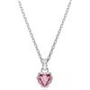SWAROVSKI PENDENTE CHROMA, CUORE PLACCATO RODIO