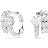 SWAROVSKI ORECCHINI A CERCHIO MATRIX, TAGLIO ROUND, 5753572