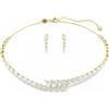 SWAROVSKI SET MESMERA, COLLANA E ORECCHINI, TAGLIO MARQUISE, FINITURA ORO18K, 5764868