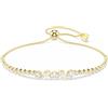 SWAROVSKI BRACCIALE MESMERA, TAGLIO MISTO, BIANCO, FINITURA ORO 18K, 5747939