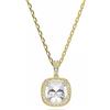 SWAROVSKI PENDENTE UNA ANGELIC, TAGLIO CUSHION PLACCATO COLOR ORO