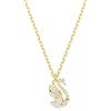 SWAROVSKI PENDENTE SWAN, TAGLIO MISTO, CIGNO PLACCATO ORO GIALLO