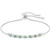 SWAROVSKI BRACCIALETTO MATRIX, TAGLIO ROUND, PLACCATO RODIO VERDE