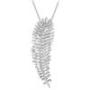 SWAROVSKI PENDENTE E SPILLA VIENNA. PIUMA, PLACCATO RODIO, 5749209