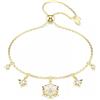SWAROVSKI BRACCIALE MAGIC, FIOCCO DI NEVE, TAGLIO MISTO PLACCATO COLOR ORO