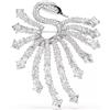 SWAROVSKI SPILLA VIENNA, SWAN, PLACCATO RODIO, 5760065