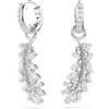 SWAROVSKI ORECCHINI VIENNA, PIUMA, TAGLIO MISTO, PLACCATO RODIO, 5754272