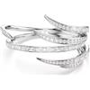 SWAROVSKI BRACCIALE RIGIDO VIENNA, TAGLIO MISTO, PLACCATO RODIO M - 17 CM