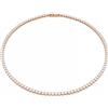 SWAROVSKI COLLANA MATRIX TENNIS, TAGLIO ROUND PLACCATO ORO ROSA, M