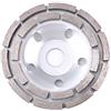 LiebeWH Disco Abrasivo Diamantato 115/125/180 mm, Mola a Doppia Fila per Calcestruzzo Tagliato con Design Privo di Vibrazioni per Smerigliatrice Angolare(125mm)
