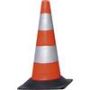 Cartelli Segnalatori Cono segnaletico rifrangente h50cm bianco/rosso - Z11615