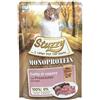 Stuzzy Monoprotein Cotti al Vapore Cibo Umido per Gatti - Prosciutto - 20x85 gr