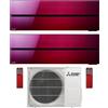 Mitsubishi Dual Smart LN 12+12 Btu Dual Split con Unità Esterna MXZ-3F54VF4 R32 Wi-Fi A+++ : Colore - Rosso