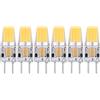 LiebeWH 6PCS GY6.35 Lampadina Pannocchia In Silicone Lampadina 500LM 5W AC/DC 12V Lampada A Soffitto A Risparmio Energetico Lampadina LED di Ricambio Bianco Caldo (2700K-3000K)