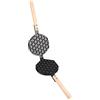 KIMISS Piastra per Waffle a Bolle Piastre per Waffle a Bolle Acciaio Inossidabile, Cucina in Legno Uovo Antiaderente Stampo per Cottura a Bolle Piastra per Waffle Strumento per Padella