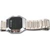 Taruor Touch Men Watch, Fashion Watch con Quadrante Quadrato Unico e Luce a LED, Adatto per la Vita e gli Affari Quotidiani, Meravigliosi Regali di Natale Festival per la (Banda d'acciaio)