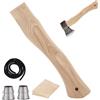 PH PandaHall Sostituzione Manico Ascia in Legno per Accetta Manico Legno per Giardinaggio Campeggio Attrezzo all'aperto Festival Decorazione Progetti Fai da Te, 28.2x5.7x2.75cm