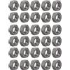 Generic XYWHPGV 30 pezzi filettatura M6 dado esagonale sinistro metrico passo 1 mm in acciaio al carbonio(965f2 bf4f3 16715 a543e e9209 e9981