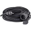 as - Schwabe 60384 - Cavo di prolunga in gomma per cantieri e ambienti di lavoro, 25 m, H07RN-F 3G2,5, IP44, colore: Nero