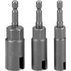 QWORK® 3 pezzi set di utensili per cacciavite a dado, driver dado ala di potere, gambo esagonale da 1/4 di pollice in acciaio CR-V, 10mm,12mm,16mm