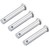 Generic XYWHPGV Perni con cerniera a foro singolo - 10 mm x 55 mm perno a cerniera in acciaio massiccio placcato in zinco a testa piatta 4 pezzi(bd443 39dd7 e4428 a8f1a 039d6 e2c34