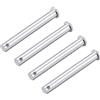 Generic XYWHPGV Perni con cerniera a foro singolo - 10 mm x 80 mm perno a cerniera in acciaio massiccio placcato in zinco a testa piatta 4 pezzi(a4188 b0572 c94bf 69e9b 8ec28 49c79